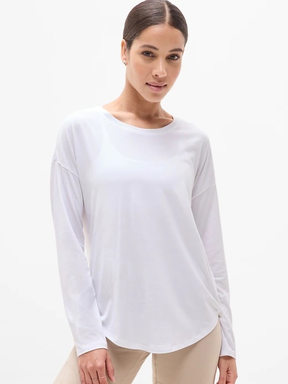 Athleta Ultimate Tee Pale Purple Medium